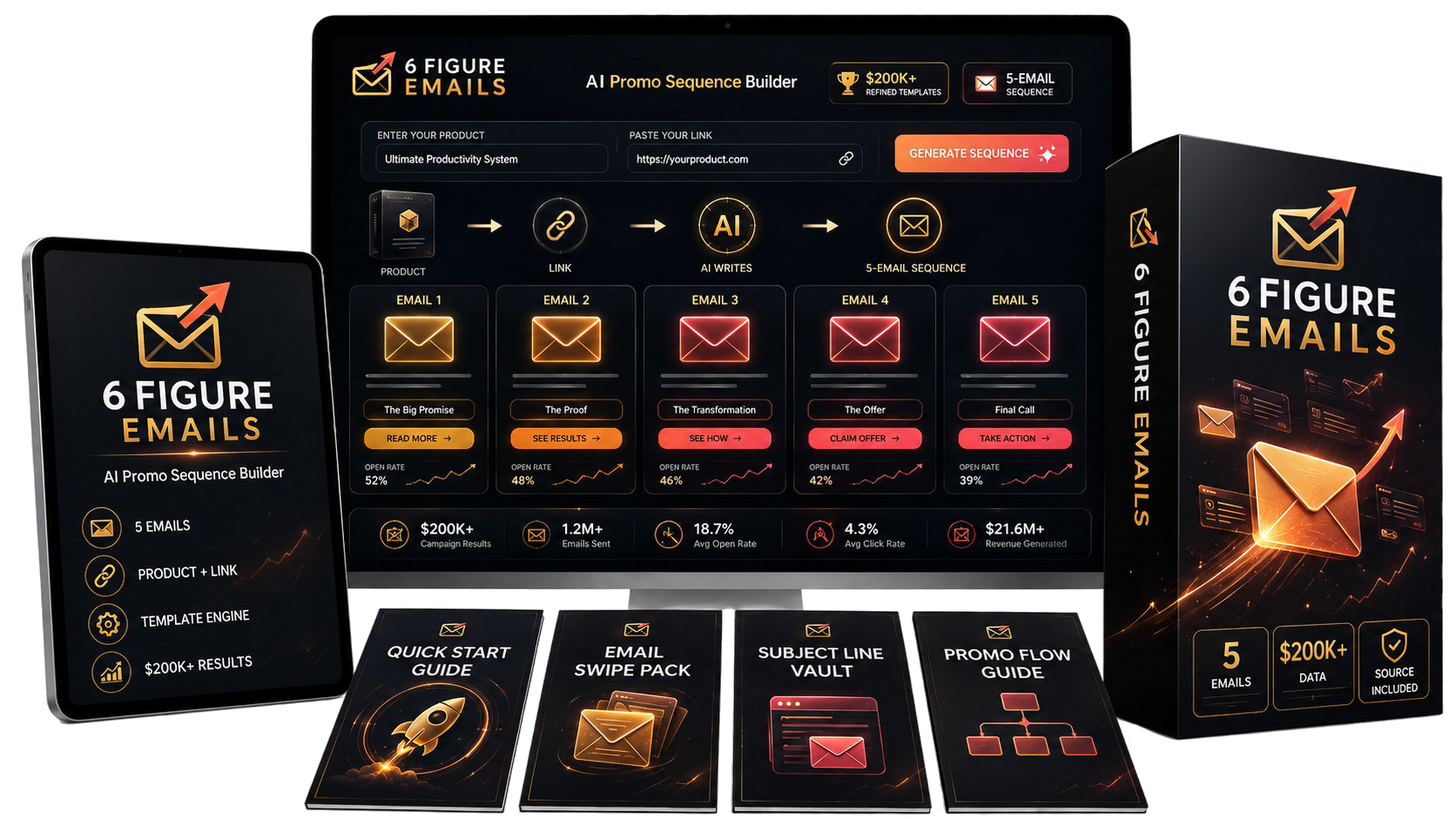 6 Figure Emails preview