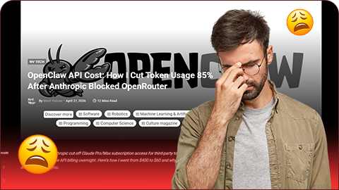NerdBot article on $3,600 OpenClaw bill